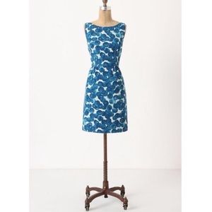 Anthropologie Tabitha watercolor gemstones shift dress